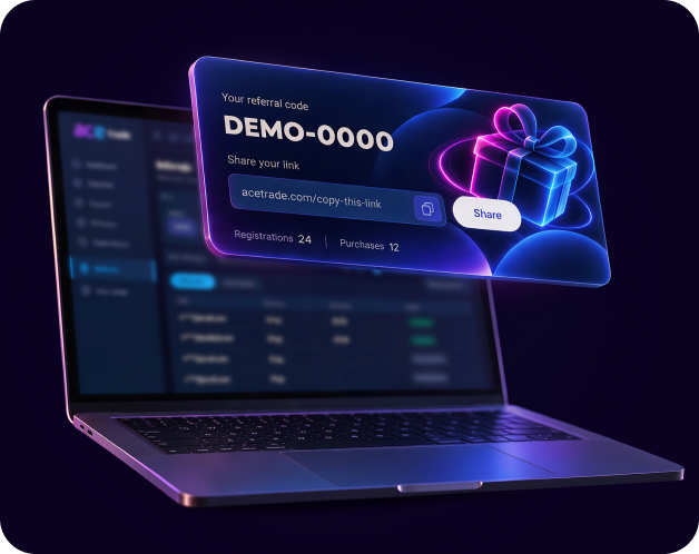 Referral code in Ace Hub